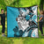 Polynesian Valentine Quilt Couple Floral Unique Sky Blue Version LT01 - Polynesian Pride