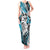 Polynesian Valentine Tank Maxi Dress Couple Floral Unique Sky Blue Version LT01 Women Sky - Polynesian Pride