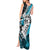 Polynesian Valentine Tank Maxi Dress Couple Floral Unique Sky Blue Version LT01 - Polynesian Pride