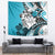 Polynesian Valentine Tapestry Couple Floral Unique Sky Blue Version LT01 - Polynesian Pride