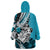 Polynesian Valentine Wearable Blanket Hoodie Couple Floral Unique Sky Blue Version LT01 - Polynesian Pride