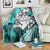 Polynesian Valentine Blanket Couple Floral Unique Turquoise Version LT01 - Polynesian Pride