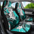 Polynesian Valentine Car Seat Cover Couple Floral Unique Turquoise Version LT01 - Polynesian Pride