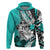 Polynesian Valentine Hoodie Couple Floral Unique Turquoise Version LT01 Pullover Hoodie Turquoise - Polynesian Pride