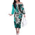 Polynesian Valentine Off The Shoulder Long Sleeve Dress Couple Floral Unique Turquoise Version LT01 Women Turquoise - Polynesian Pride