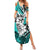 Polynesian Valentine Summer Maxi Dress Couple Floral Unique Turquoise Version LT01 Women Turquoise - Polynesian Pride