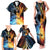 Personalised Polynesian Heart In Fire And Water Family Matching Tank Maxi Dress and Hawaiian Shirt Romantic Elements