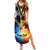 Personalised Polynesian Heart In Fire And Water Summer Maxi Dress Romantic Elements