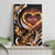 Personalised Polynesian Fiery Heart Canvas Wall Art Passionate Love