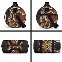 Personalised Polynesian Fiery Heart Duffle Bag Passionate Love LT01 - Polynesian Pride