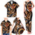 Personalised Polynesian Fiery Heart Family Matching Tank Maxi Dress and Hawaiian Shirt Passionate Love