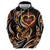 Personalised Polynesian Fiery Heart Hoodie Passionate Love