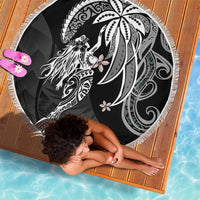 Polynesian Mermaid Plumeria Tribal Tattoo Beach Blanket LT01 - Polynesian Pride