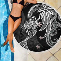 Polynesian Mermaid Plumeria Tribal Tattoo Beach Blanket LT01 - Polynesian Pride