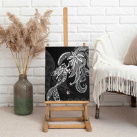 Polynesian Mermaid Plumeria Tribal Tattoo Canvas Wall Art LT01 - Polynesian Pride