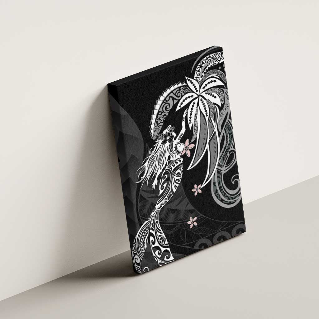 Polynesian Mermaid Plumeria Tribal Tattoo Canvas Wall Art LT01 - Polynesian Pride