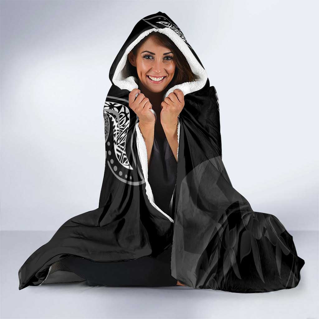 Polynesian Mermaid Plumeria Tribal Tattoo Hooded Blanket LT01 - Polynesian Pride