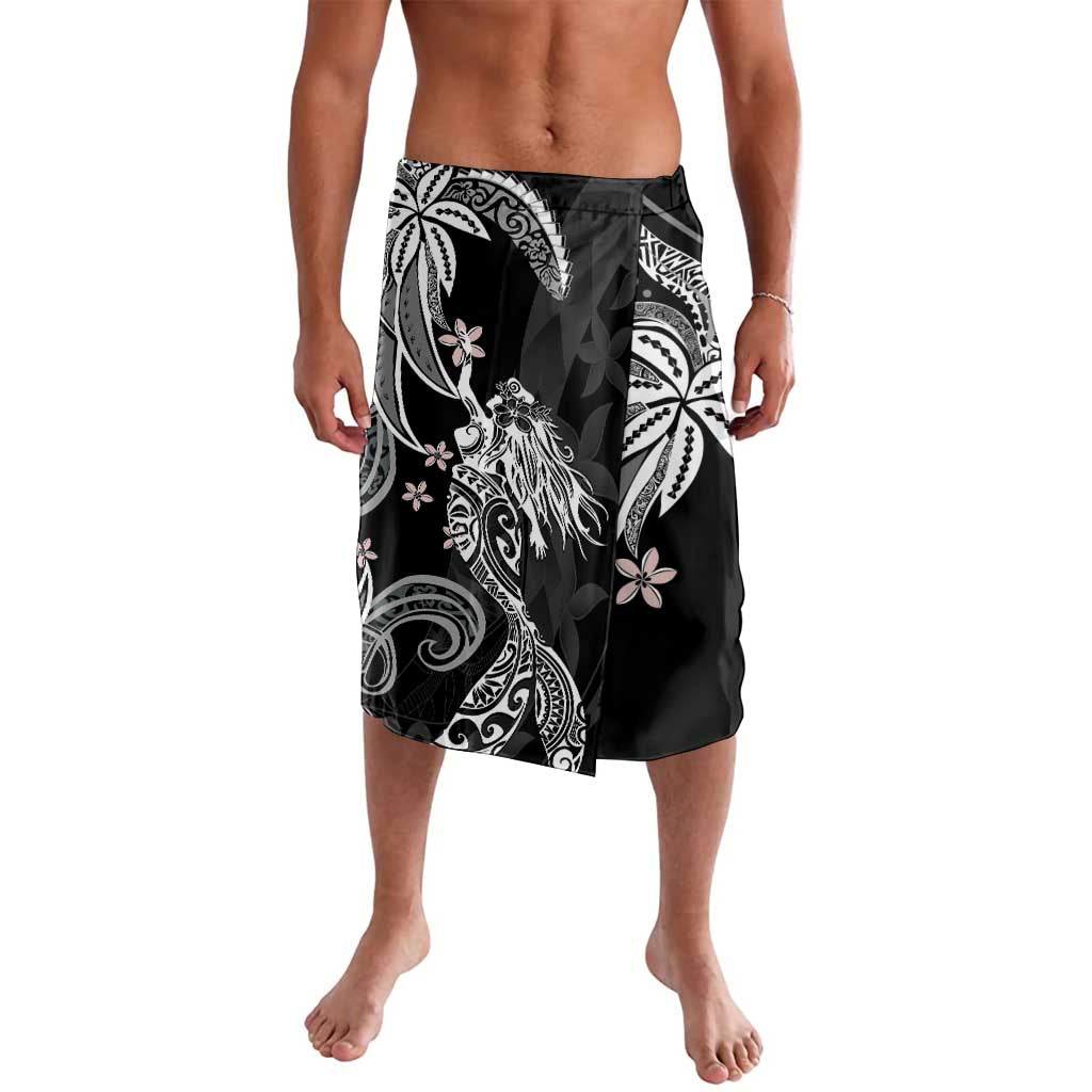 Polynesian Mermaid Plumeria Tribal Tattoo Lavalava LT01 Black - Polynesian Pride