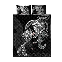 Polynesian Mermaid Plumeria Tribal Tattoo Quilt Bed Set LT01 - Polynesian Pride