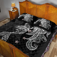 Polynesian Mermaid Plumeria Tribal Tattoo Quilt Bed Set LT01 - Polynesian Pride