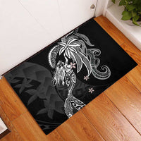 Polynesian Mermaid Plumeria Tribal Tattoo Rubber Doormat LT01 - Polynesian Pride