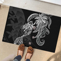 Polynesian Mermaid Plumeria Tribal Tattoo Rubber Doormat LT01 - Polynesian Pride
