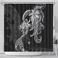 Polynesian Mermaid Plumeria Tribal Tattoo Shower Curtain LT01 - Polynesian Pride