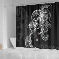 Polynesian Mermaid Plumeria Tribal Tattoo Shower Curtain LT01 - Polynesian Pride