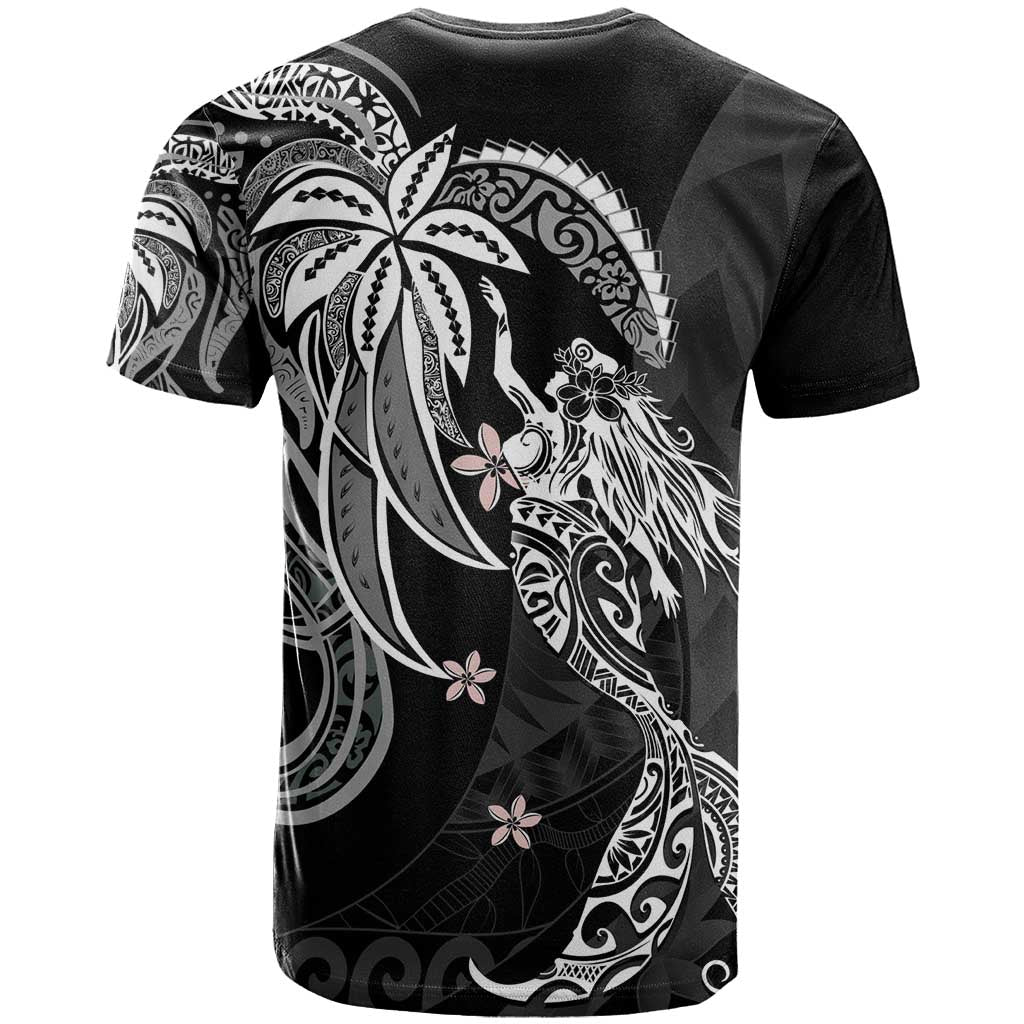 Polynesian Mermaid Plumeria Tribal Tattoo T Shirt LT01 - Polynesian Pride