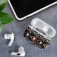 Fiji Brown Masi Pattern AirPods Case Fijian Tapa LT01 - Polynesian Pride