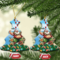 Hawaii Christmas Santa Claus Ceramic Ornament Mele Kalikimaka Tropical Beach LT01 Christmas Tree Art - Polynesian Pride