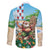 Hawaii Christmas Santa Claus Family Matching Puletasi and Hawaiian Shirt Mele Kalikimaka Tropical Beach