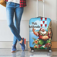 Hawaii Christmas Santa Claus Luggage Cover Mele Kalikimaka Tropical Beach LT01 - Polynesian Pride