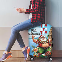 Hawaii Christmas Santa Claus Luggage Cover Mele Kalikimaka Tropical Beach LT01 - Polynesian Pride