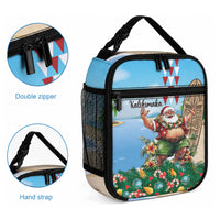 Hawaii Christmas Santa Claus Lunch Bag Mele Kalikimaka Tropical Beach LT01 - Polynesian Pride