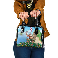Hawaii Christmas Santa Claus Shoulder Handbag Mele Kalikimaka Tropical Beach LT01 One Size Art - Polynesian Pride