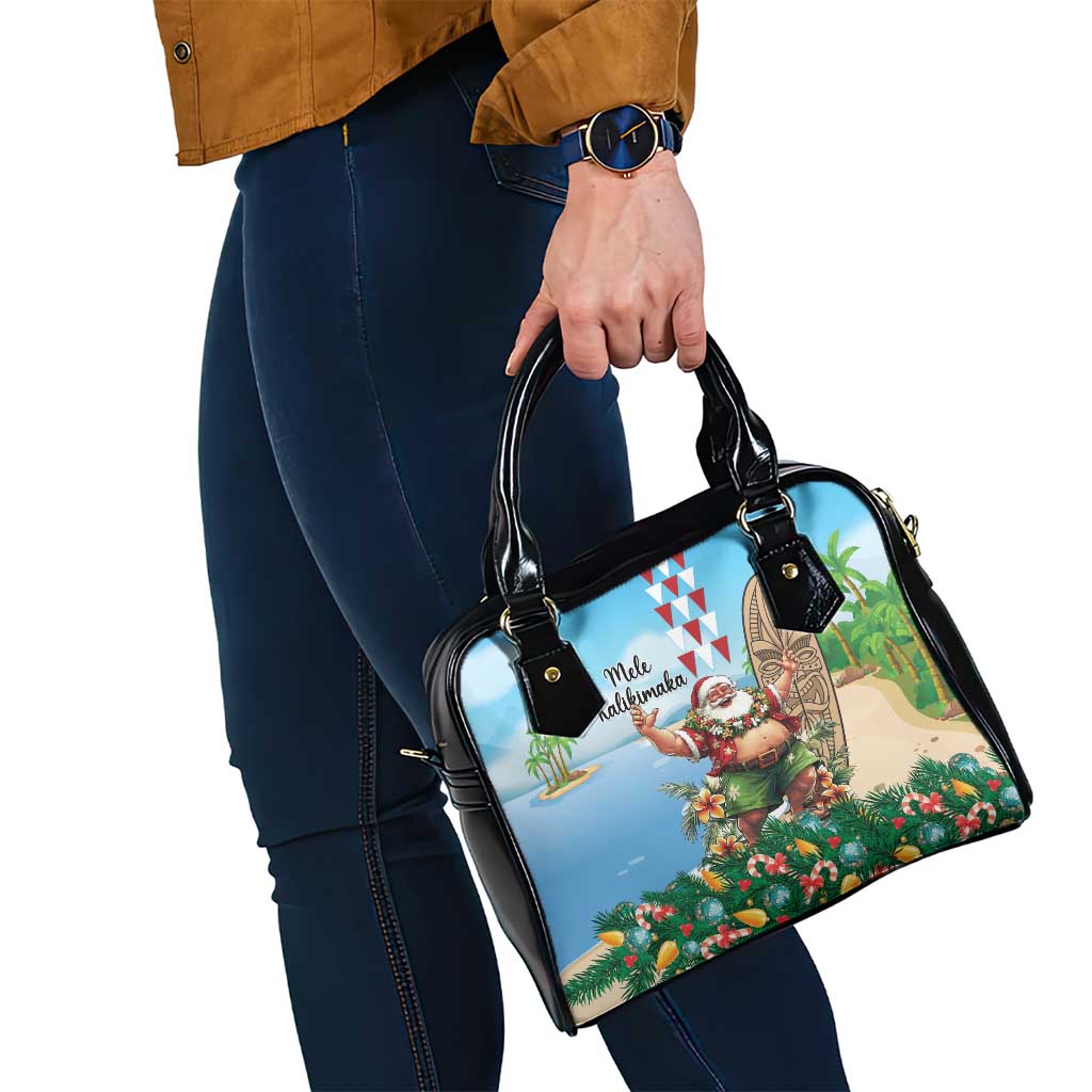 Hawaii Christmas Santa Claus Shoulder Handbag Mele Kalikimaka Tropical Beach LT01 - Polynesian Pride
