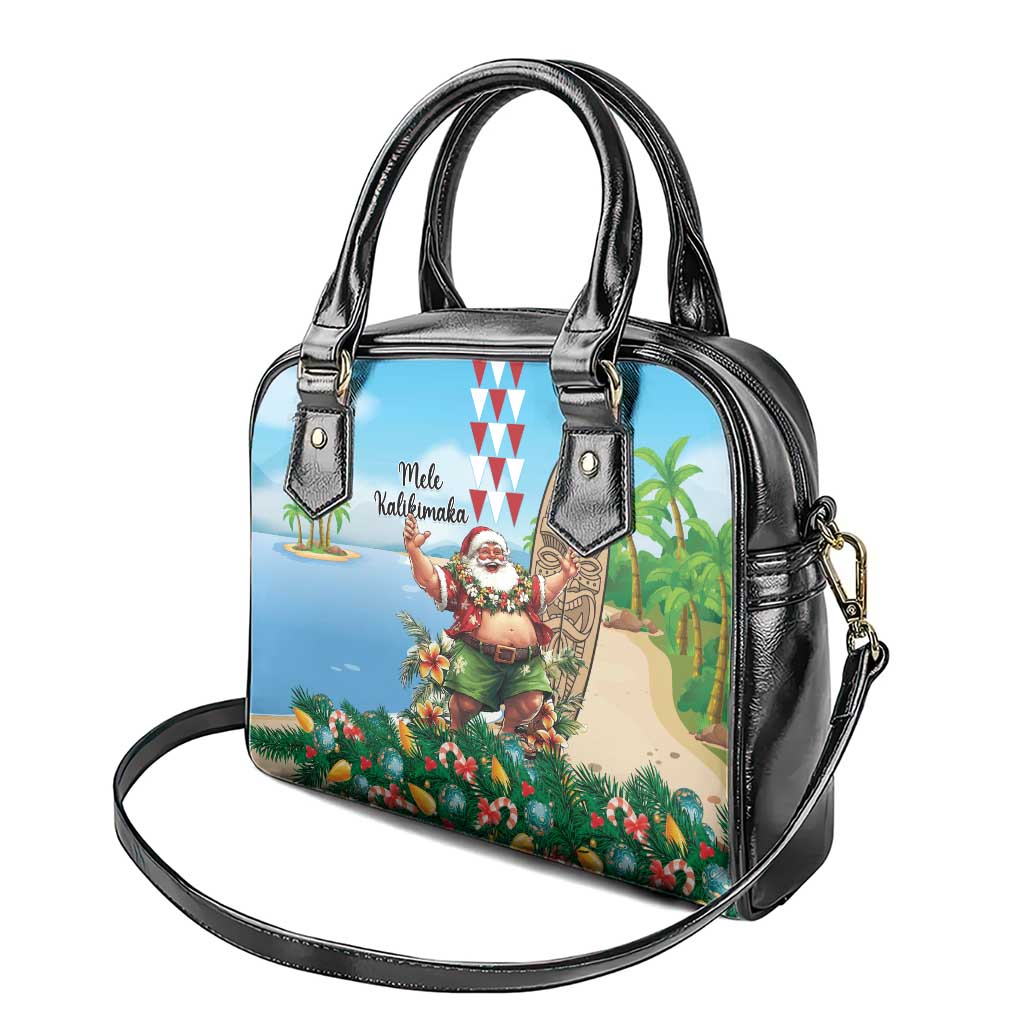 Hawaii Christmas Santa Claus Shoulder Handbag Mele Kalikimaka Tropical Beach LT01 - Polynesian Pride
