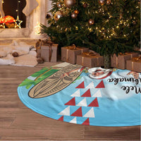 Hawaii Christmas Santa Claus Tree Skirt Mele Kalikimaka Tropical Beach LT01 - Polynesian Pride