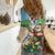 Hawaii Christmas Santa Claus Women Casual Shirt Mele Kalikimaka Tropical Beach