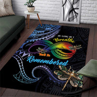 Polynesian Memorial Area Rug As Long As I Breathe You'll Be Remembered LT01 Colorful - Polynesian Pride