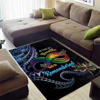 Polynesian Memorial Area Rug As Long As I Breathe You'll Be Remembered LT01 - Polynesian Pride