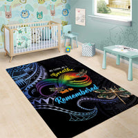 Polynesian Memorial Area Rug As Long As I Breathe You'll Be Remembered LT01 - Polynesian Pride