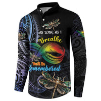 Personalised Polynesian Memorial Button Sweatshirt As Long As I Breathe You'll Be Remembered LT01 - Polynesian Pride