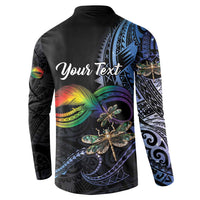 Personalised Polynesian Memorial Button Sweatshirt As Long As I Breathe You'll Be Remembered LT01 - Polynesian Pride