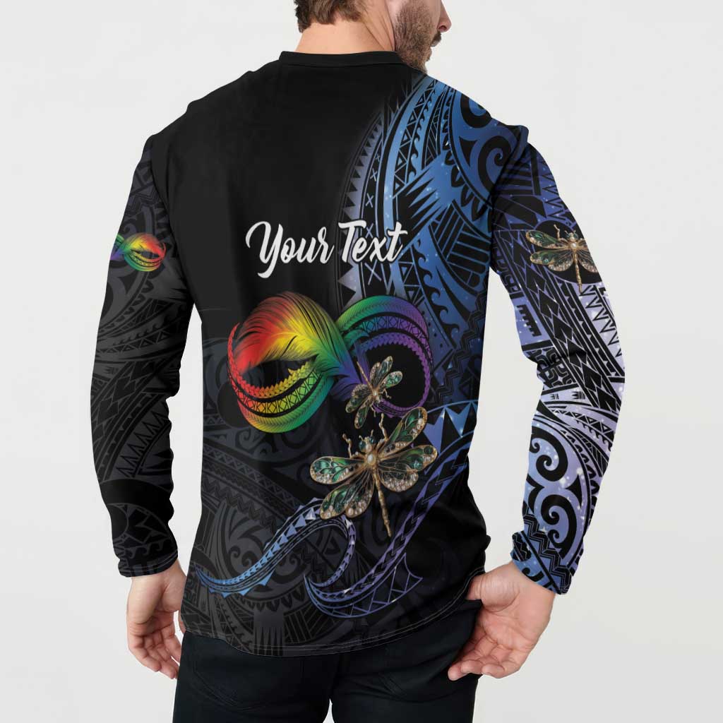 Personalised Polynesian Memorial Button Sweatshirt As Long As I Breathe You'll Be Remembered LT01 - Polynesian Pride