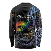 Personalised Polynesian Memorial Long Sleeve Shirt As Long As I Breathe You'll Be Remembered LT01 - Polynesian Pride