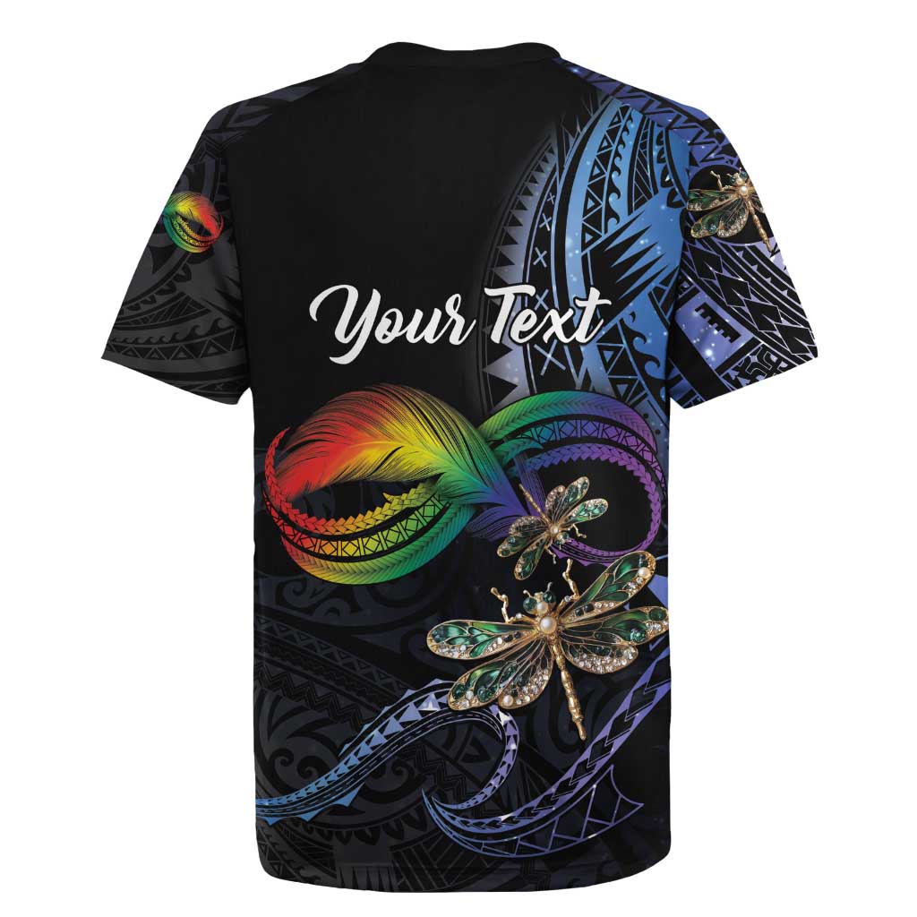 Personalised Polynesian Memorial Rugby Jersey As Long As I Breathe You'll Be Remembered LT01 - Polynesian Pride