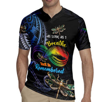 Personalised Polynesian Memorial Rugby Jersey As Long As I Breathe You'll Be Remembered LT01 - Polynesian Pride