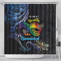 Polynesian Memorial Shower Curtain As Long As I Breathe You'll Be Remembered LT01 - Polynesian Pride